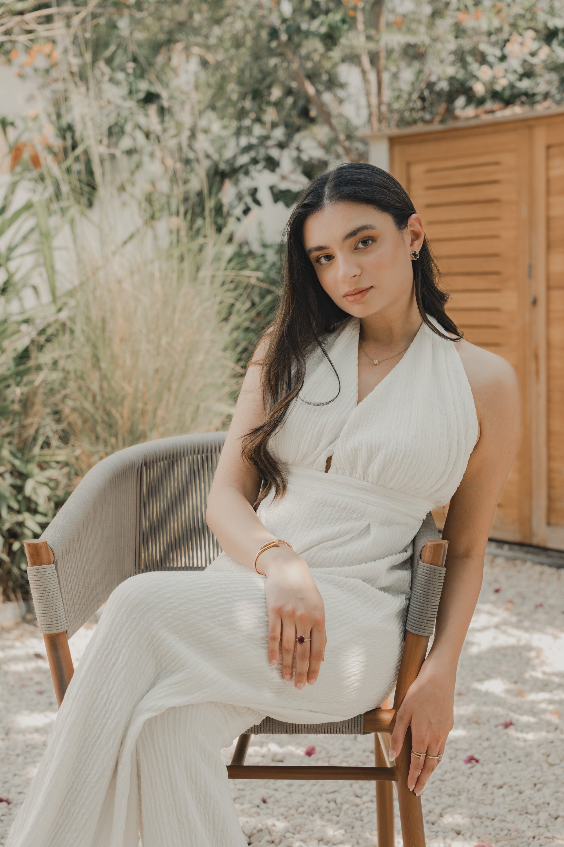 White coloured jumpsuit from Embody, Dubai