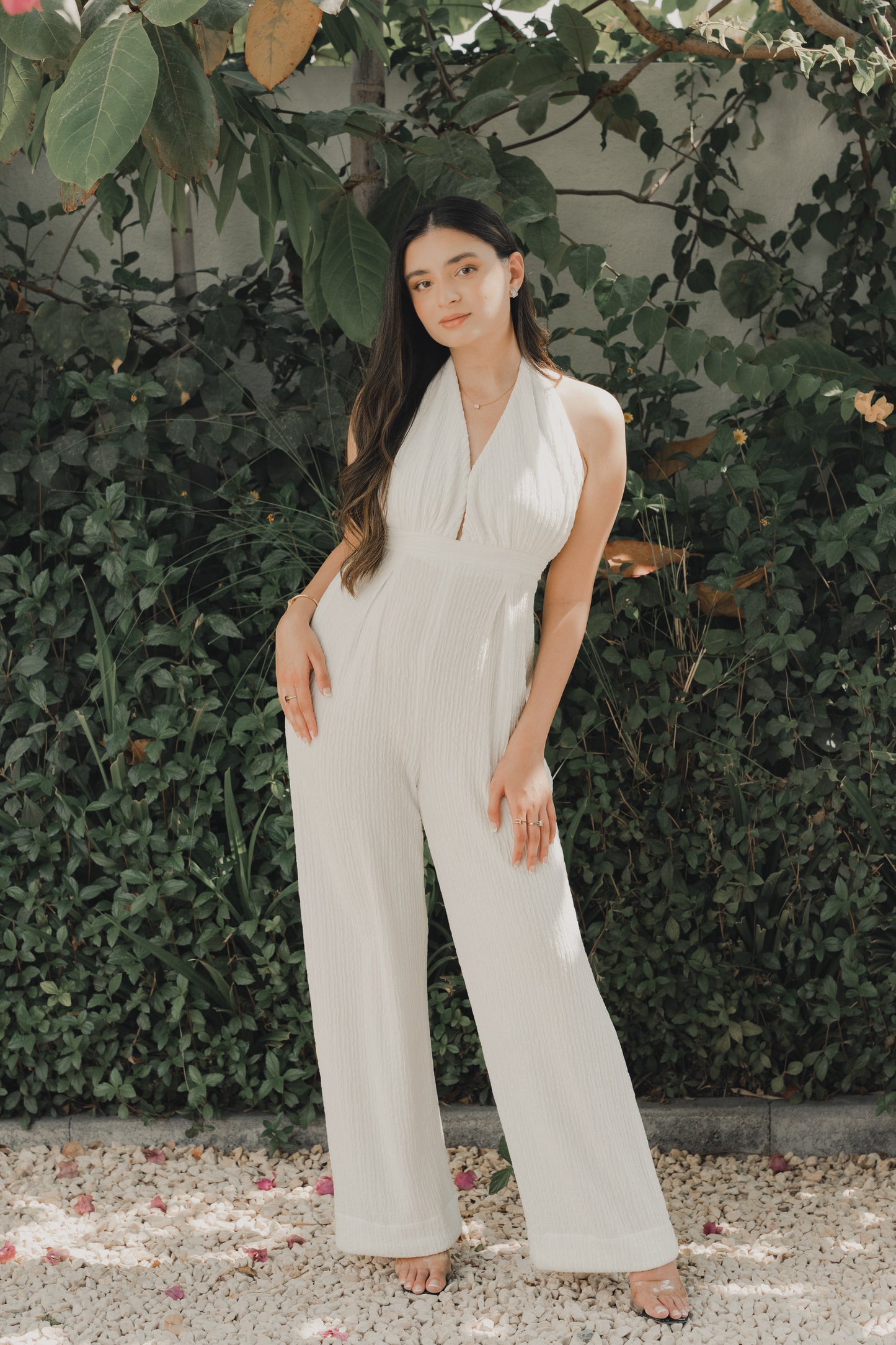 White coloured stylish leisure set from Embody, Dubai