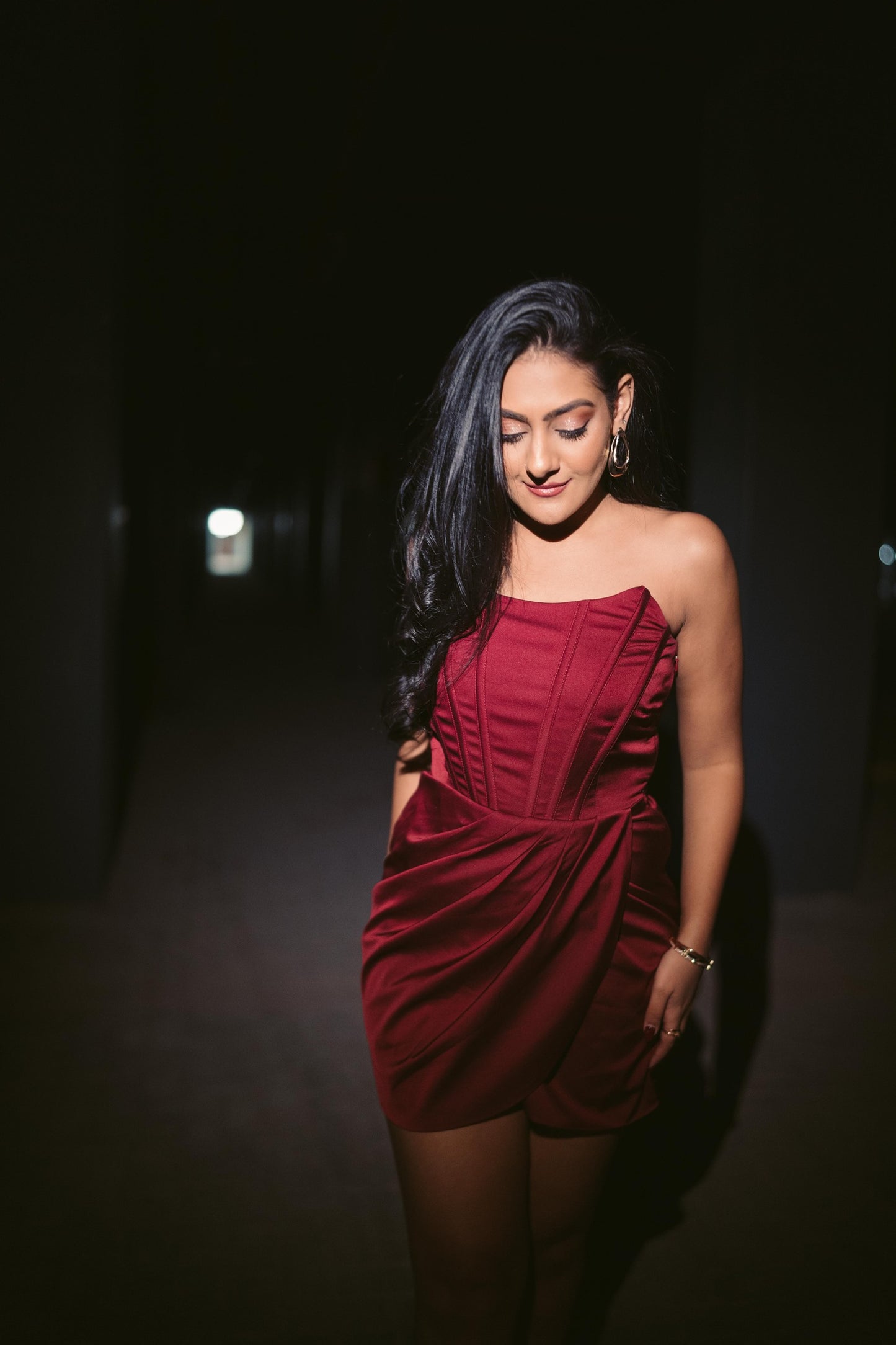 Shop online Black corset dress in Dubai