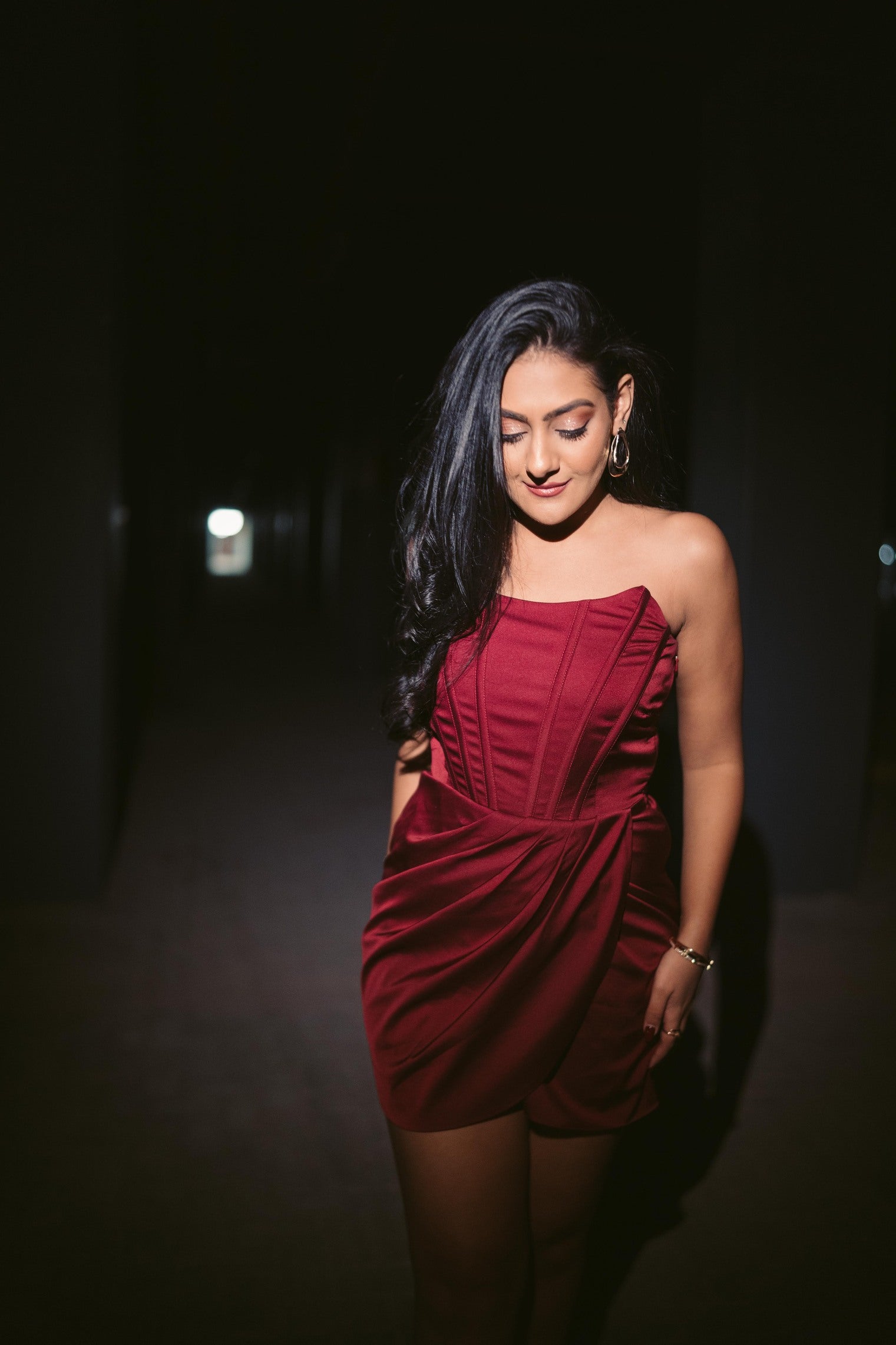 Shop online Black corset dress in Dubai