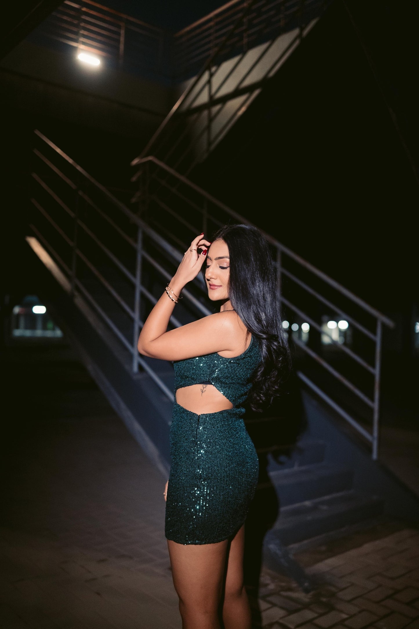 Turn heads with a class tight-fit one shoulder mini dress