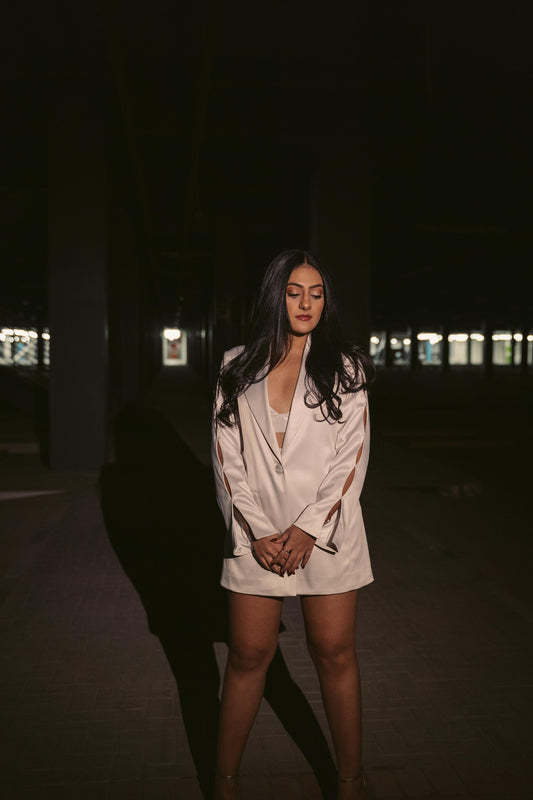 Shop online satin blazer for women in Dubai