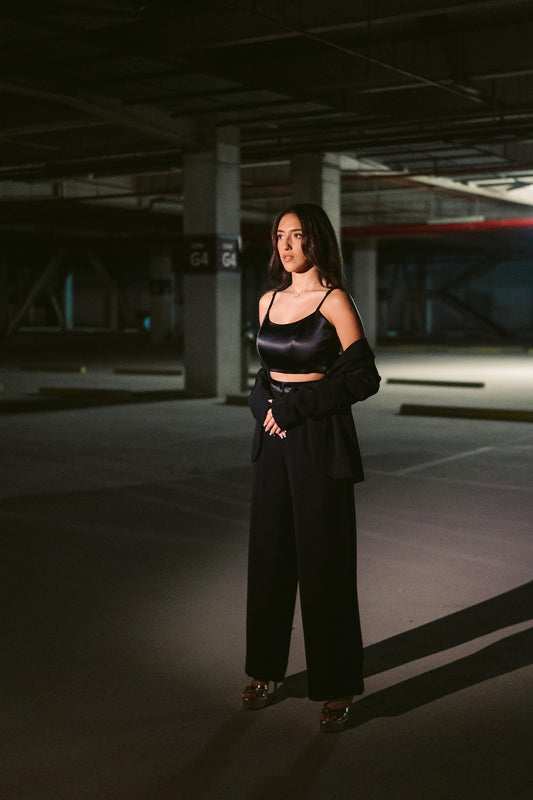 Buy online a satin dress set in Dubai