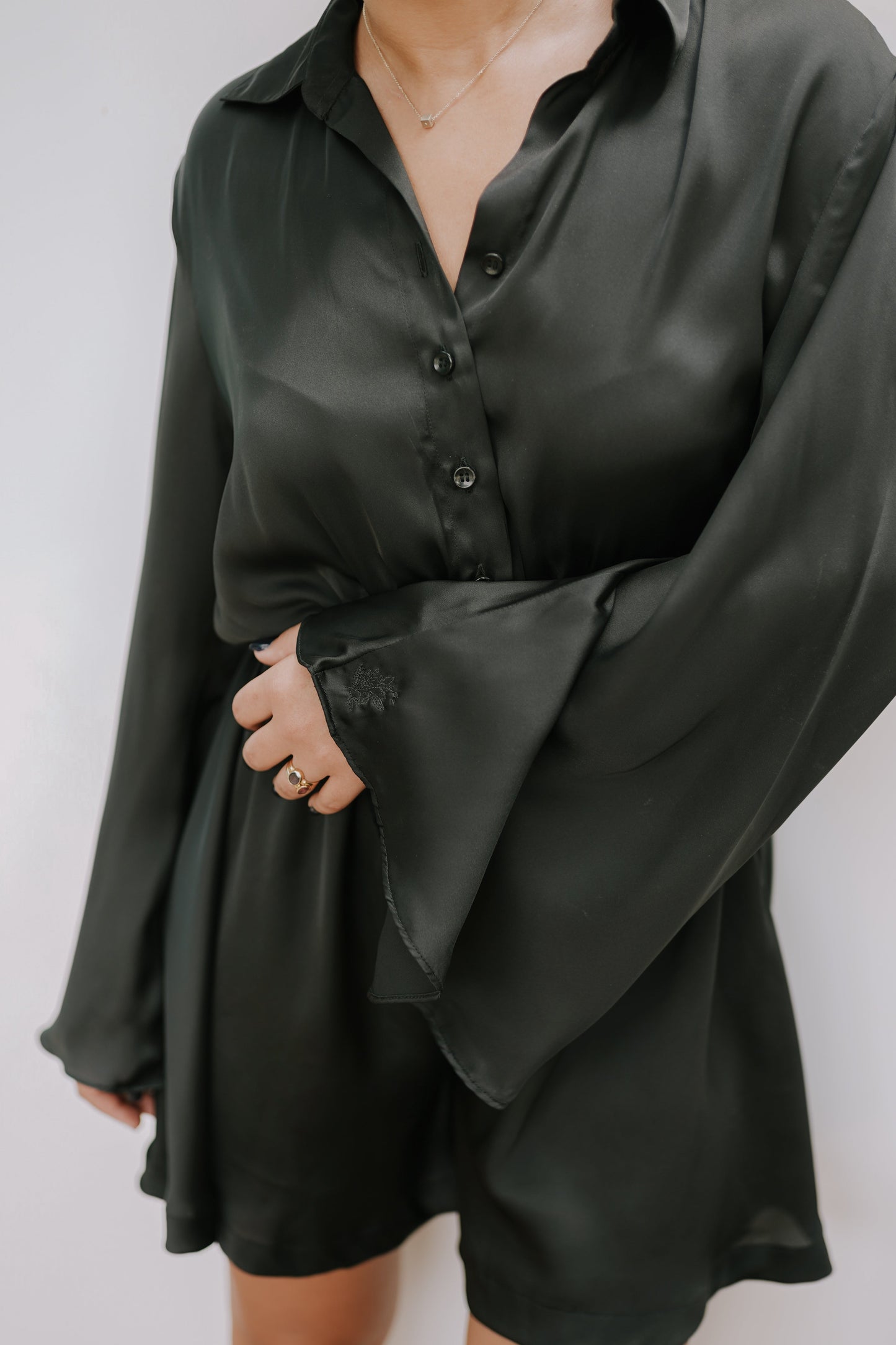 buy black versatile womens romper with flared shirts and shorts online